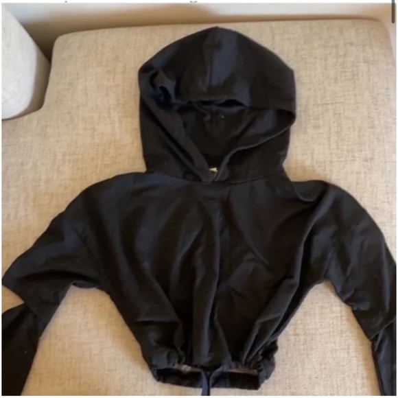 🪞 NEW font drawstring pull over long sleeve athleisure hoodie top - Scorpio sol - Picture 2 of 5